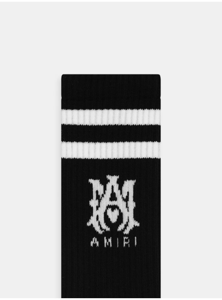 Amiri Ma Core Logo Socken – Schwarz Weiß