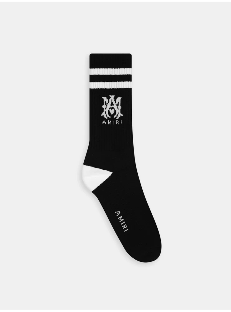 Amiri MA CORE LOGO SOCKS - Black White