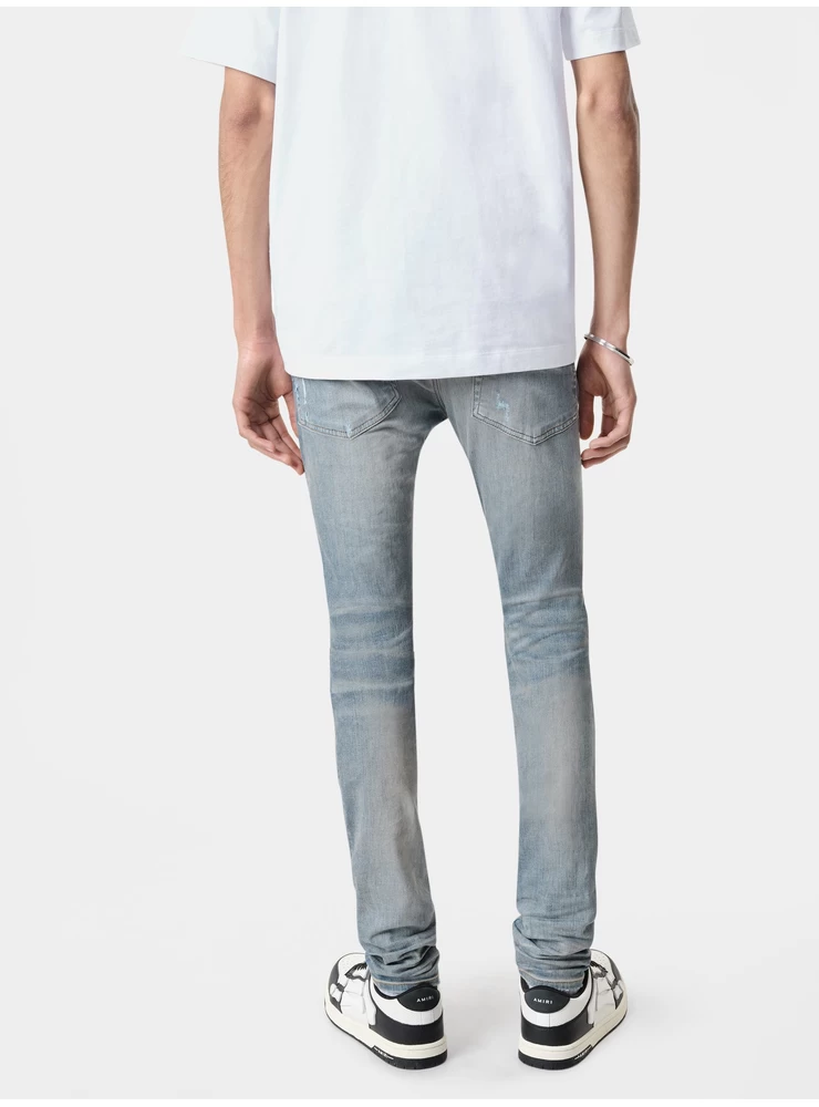 アミリ スタック ジーンズ - クレイ インディゴ