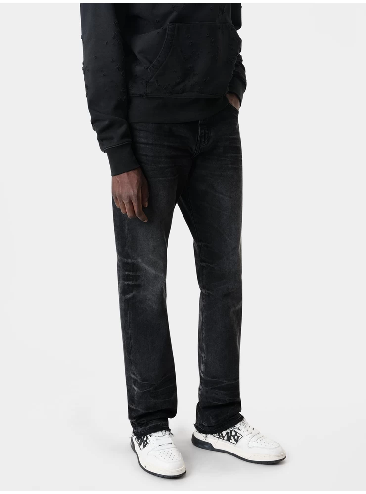 Amiri RELEASE HEM STRAIGHT JEAN - Faded Black