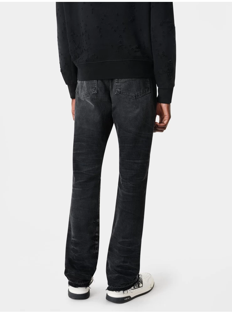 Amiri RELEASE HEM STRAIGHT JEAN - Faded Black