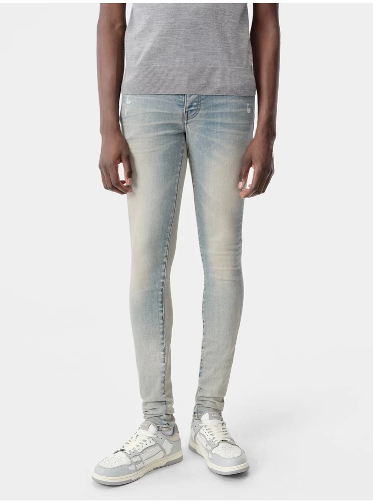 Amiri Stack Jean - Antique Indigo