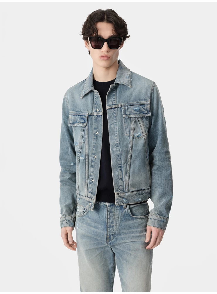 Amiri MA TRUCKER JACKET - Antique Indigo
