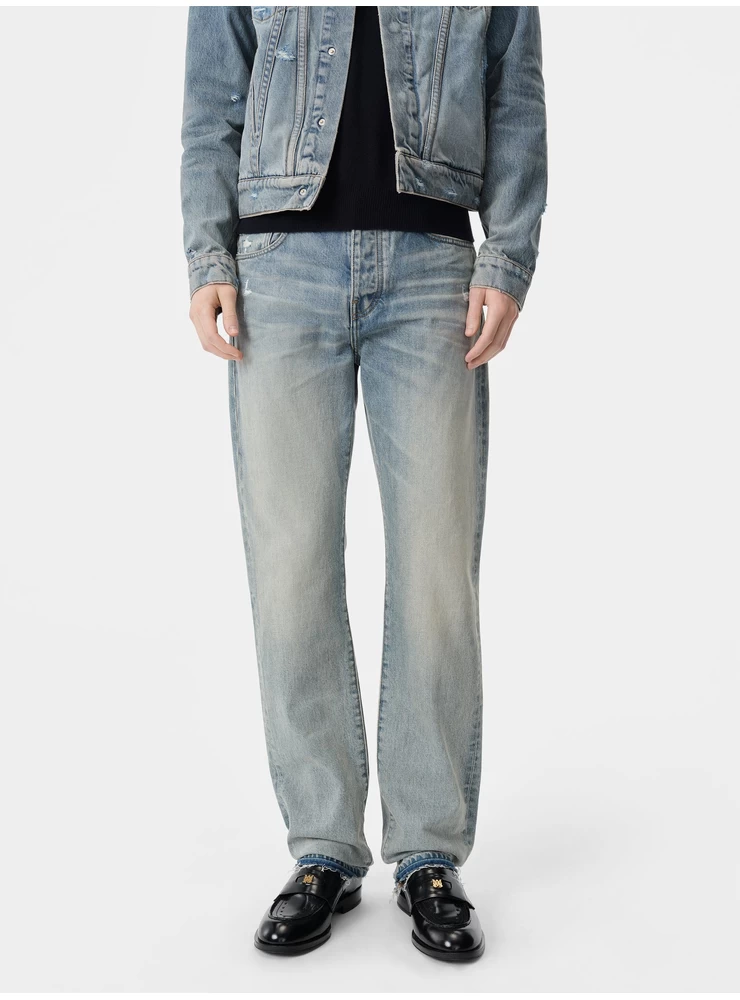 Amiri RELEASED HEM STRAIGHT JEAN - Antique Indigo