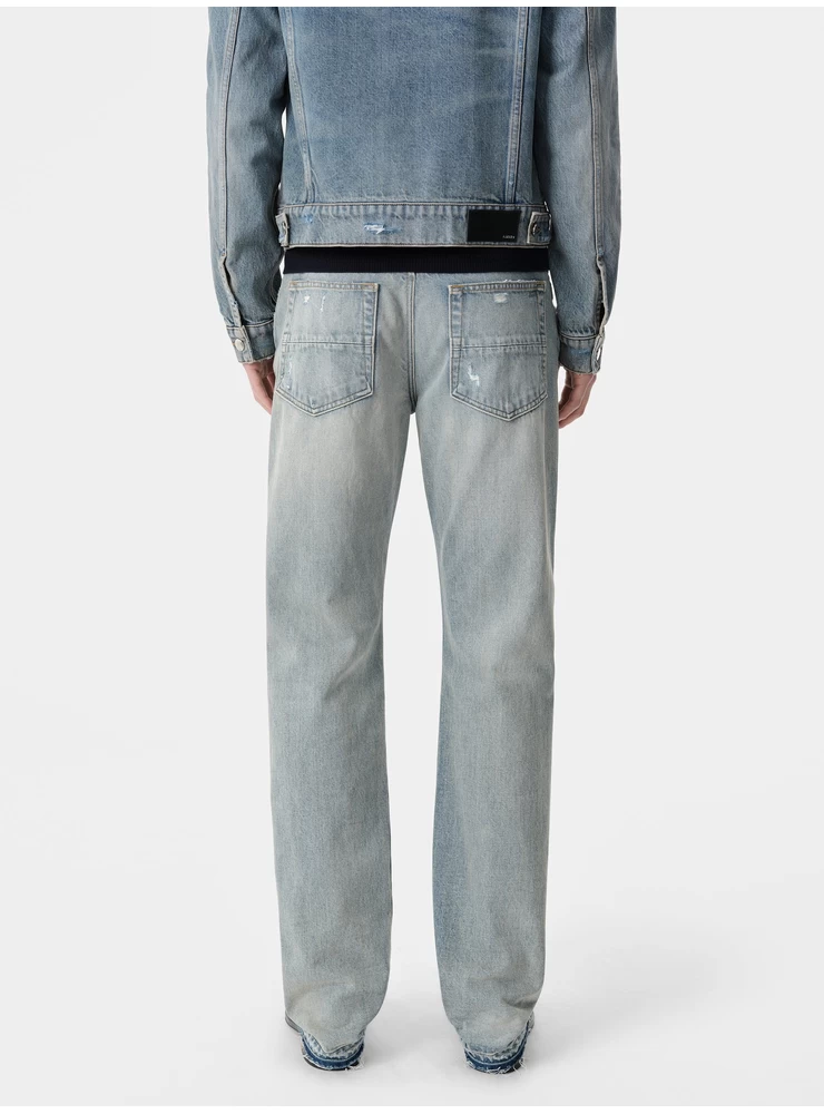 Amiri RELEASED HEM STRAIGHT JEAN - Antique Indigo