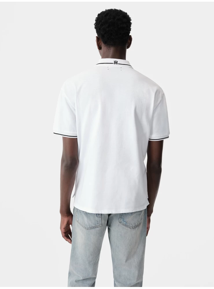 Amiri MA CORE LOGO POLO - White