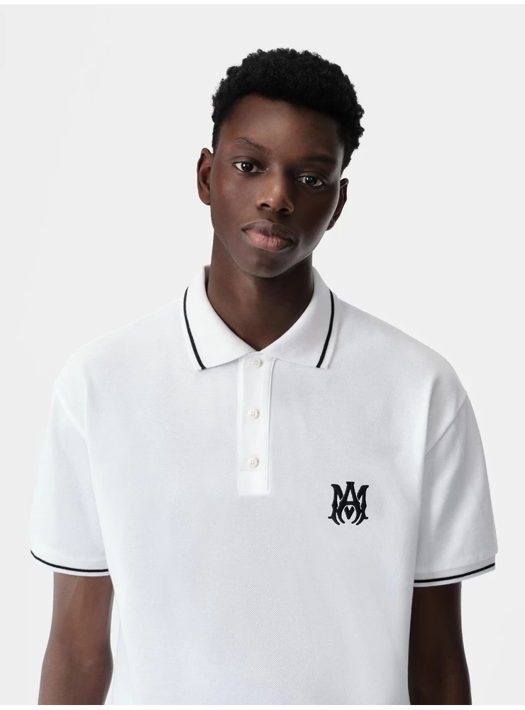 Amiri MA CORE LOGO POLO - White