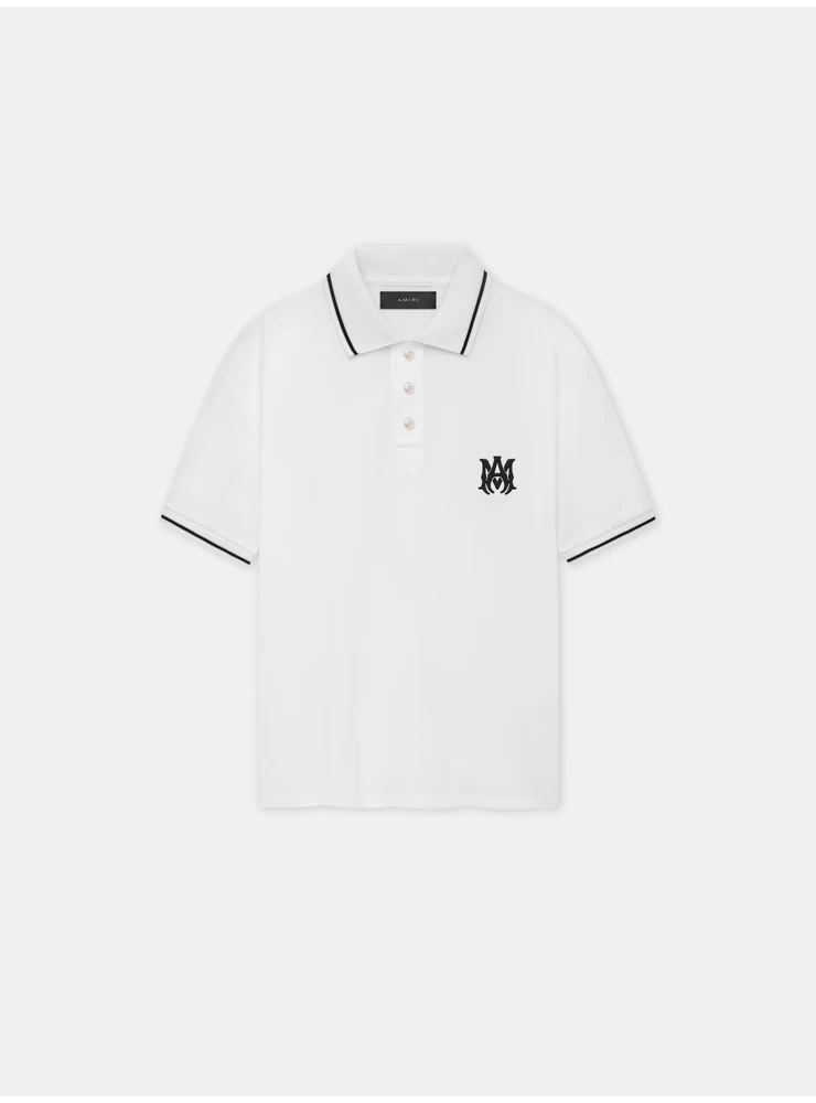 Amiri MA CORE LOGO POLO - White