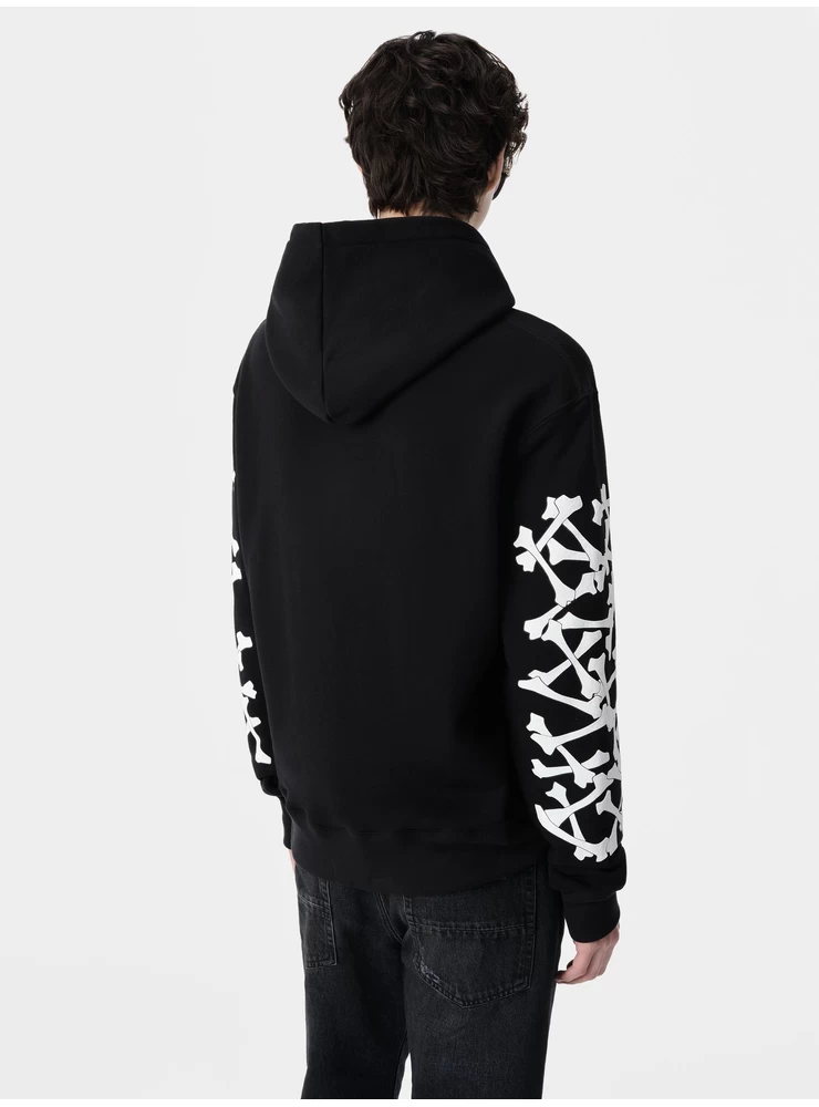 Amiri BONES STACKED HOODIE - Black