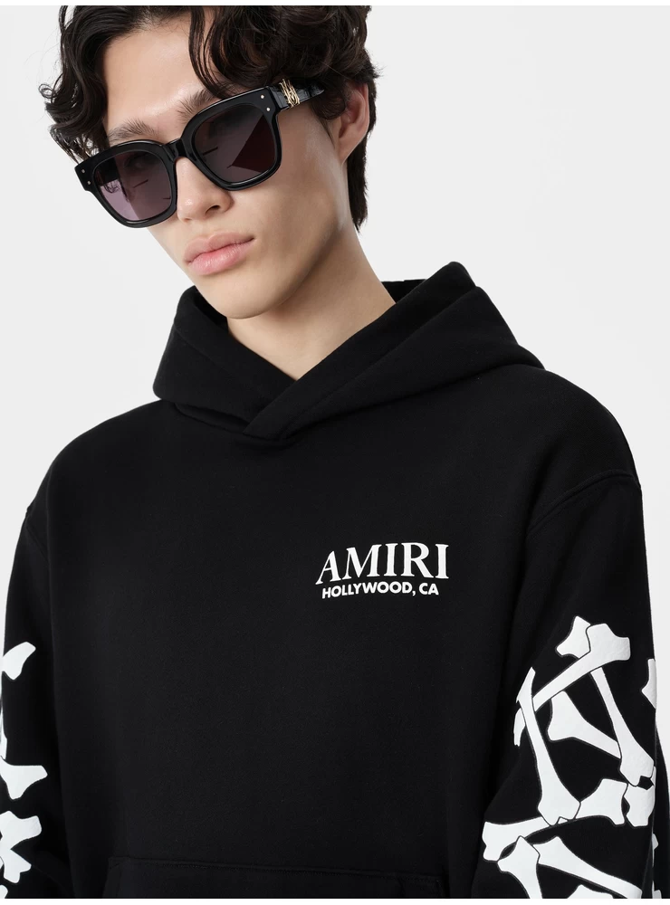Amiri BONES STACKED HOODIE - Black