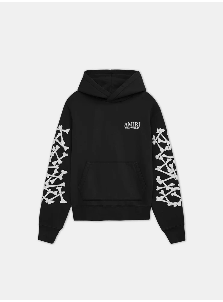 Amiri BONES STACKED HOODIE - Black