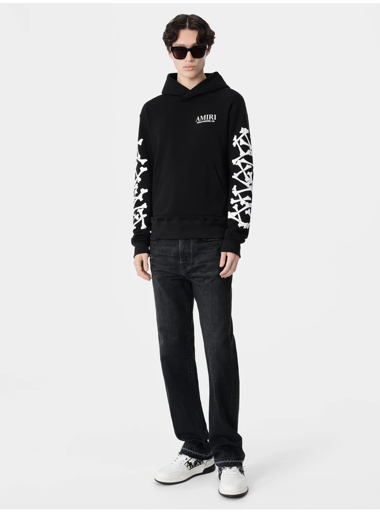 Amiri BONES STACKED HOODIE - Black