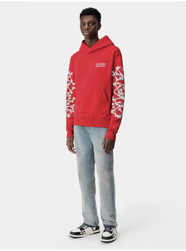 Amiri BONES STACKED HOODIE - Red