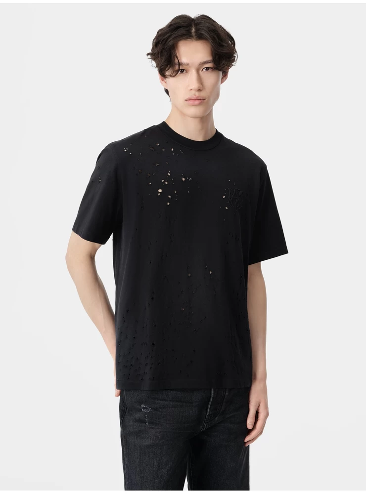 Amiri MA SHOTGUN EMBROIDERED TEE - Black