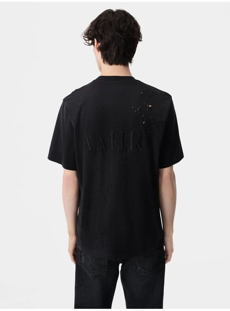 Amiri MA SHOTGUN EMBROIDERED TEE - Black
