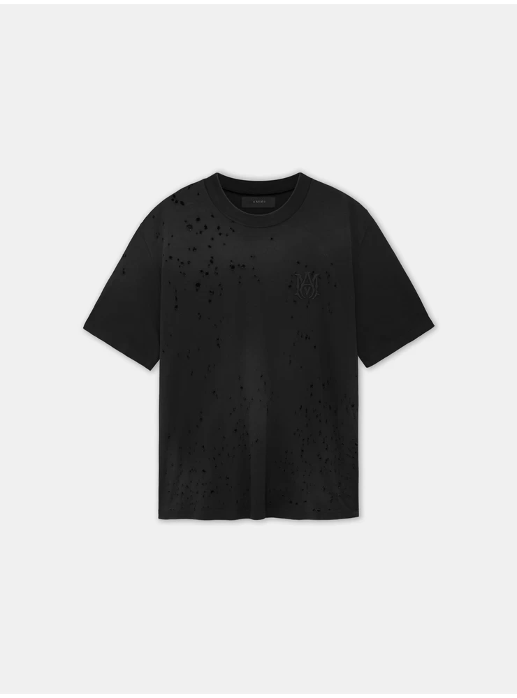 Amiri MA SHOTGUN EMBROIDERED TEE - Black