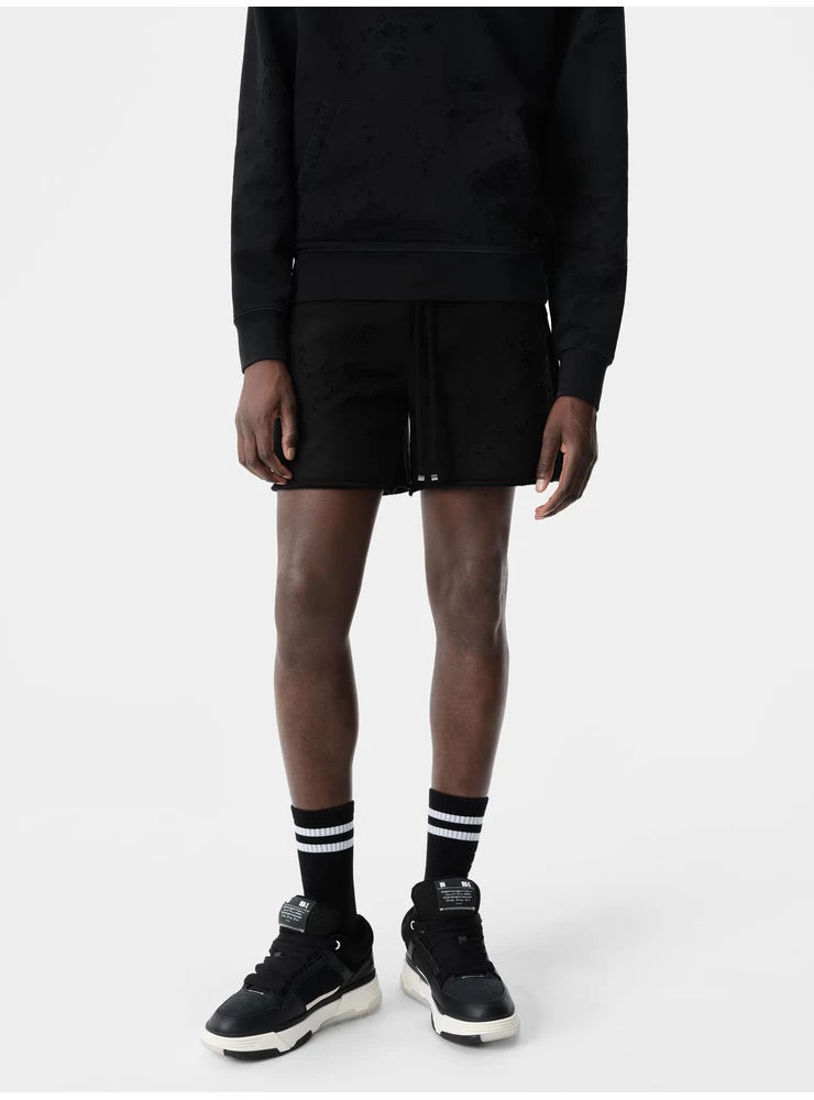Amiri MA SHOTGUN EMBROIDERED SHORT - Black