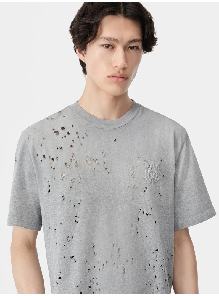 Amiri MA SHOTGUN EMBROIDERED TEE - Grey