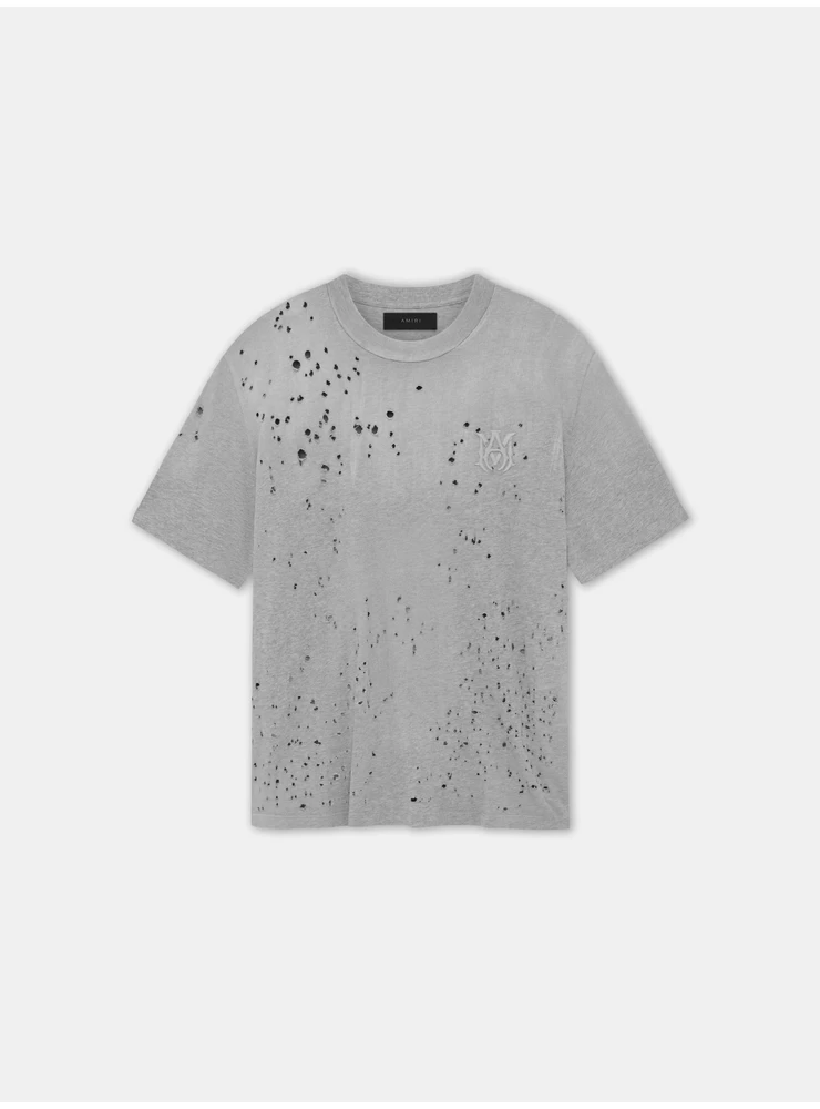 Amiri MA SHOTGUN EMBROIDERED TEE - Grey