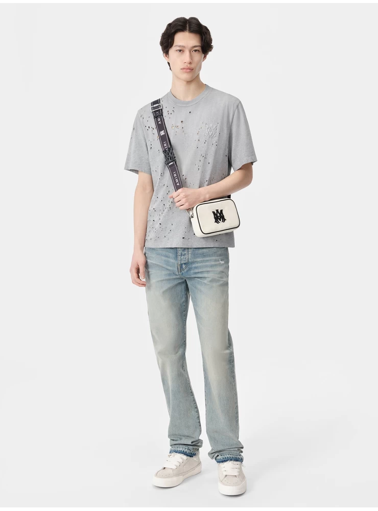Amiri MA SHOTGUN EMBROIDERED TEE - Grey