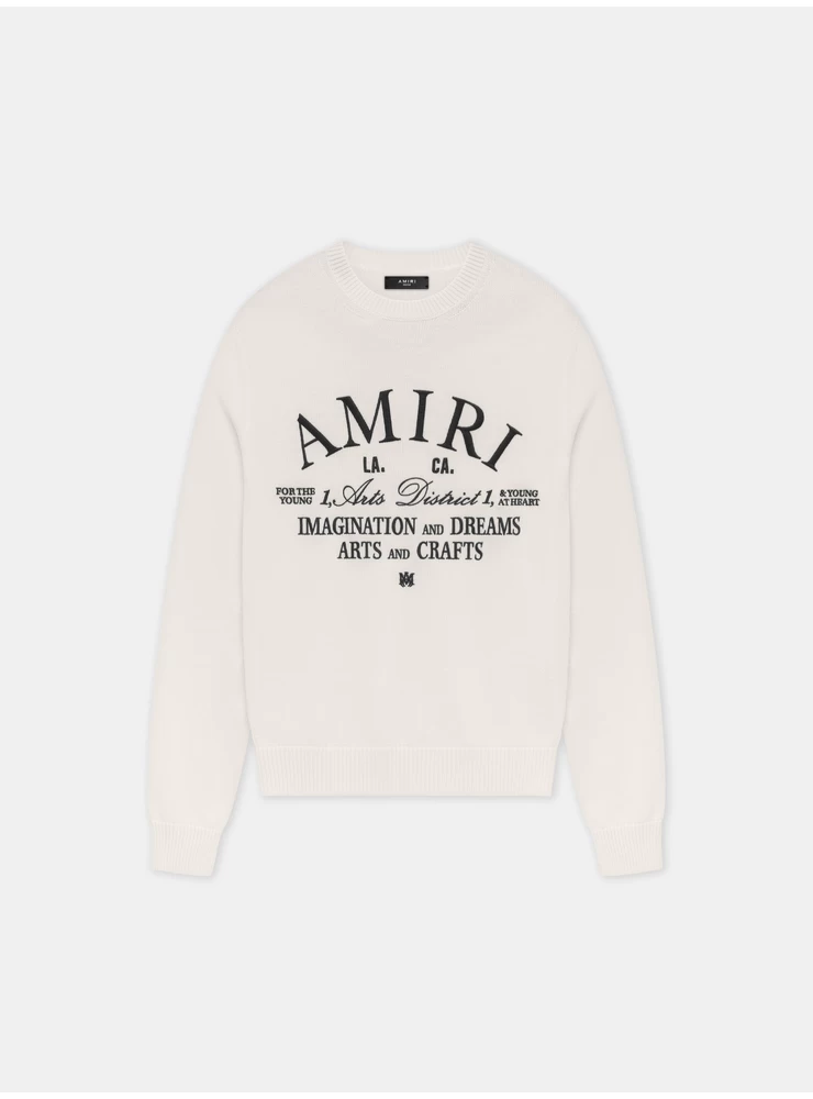 Amiri AMIRI ARTS DISTRICT CREWNECK - Alabaster