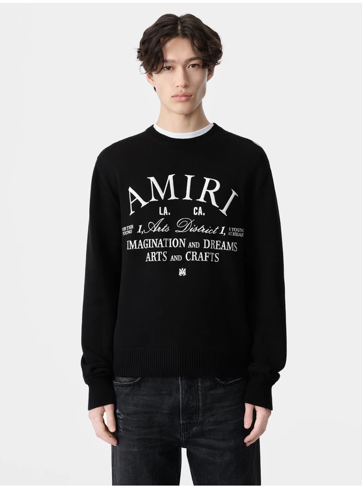 Amiri AMIRI ARTS DISTRICT CREW - Black