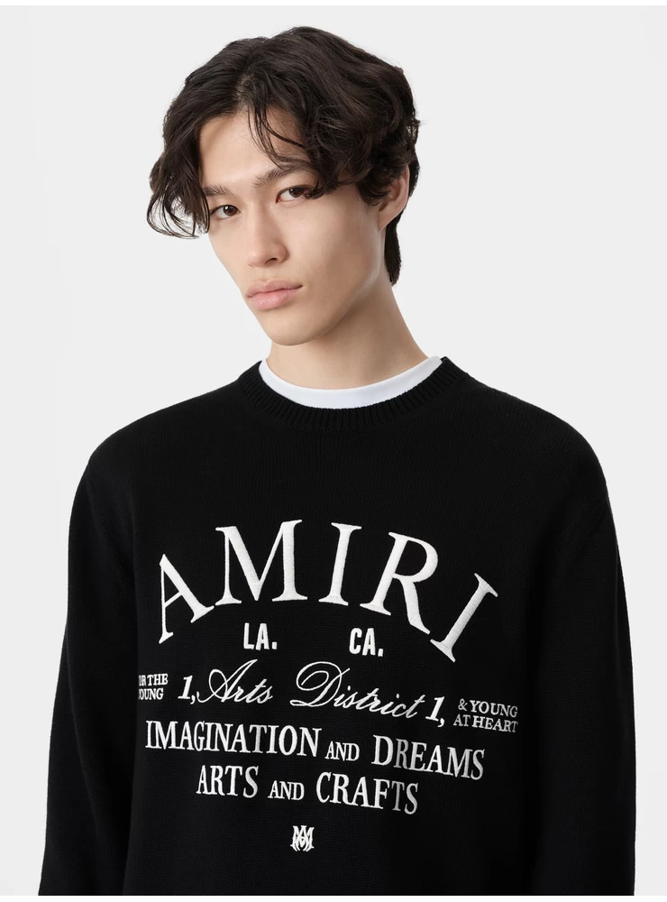 Amiri AMIRI ARTS DISTRICT CREW - Black
