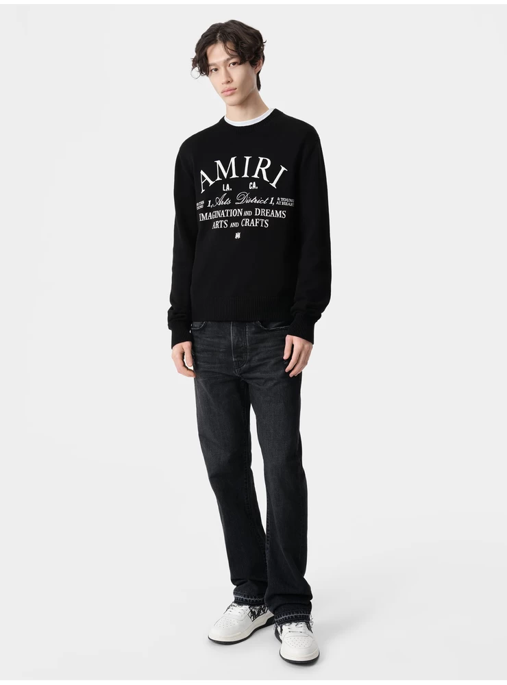 Amiri AMIRI ARTS DISTRICT CREW - Black