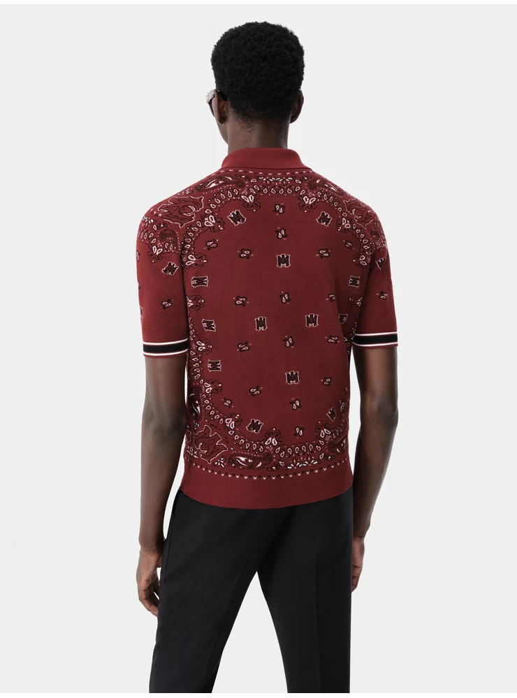 Amiri BANDANA POLO - Red