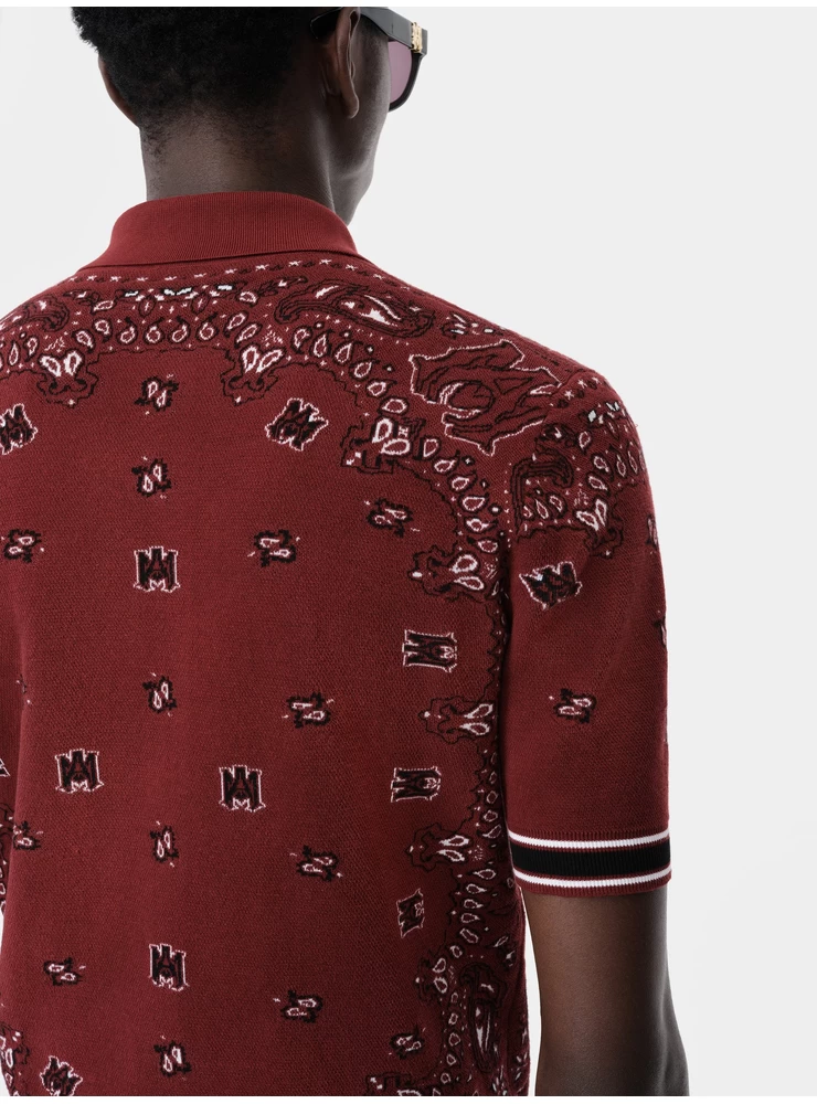 Amiri BANDANA POLO - Red