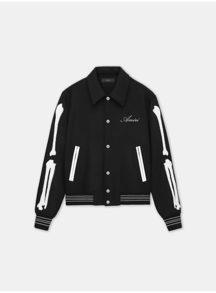 Amiri BONES JACKET - Black White