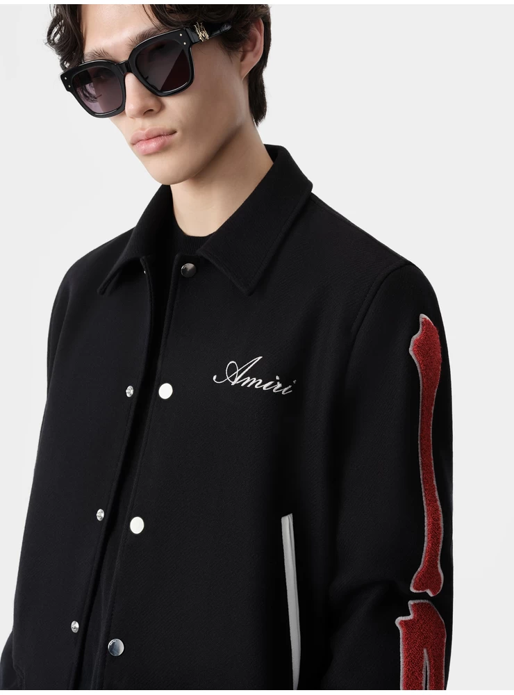 Amiri BONES JACKET - Black Red
