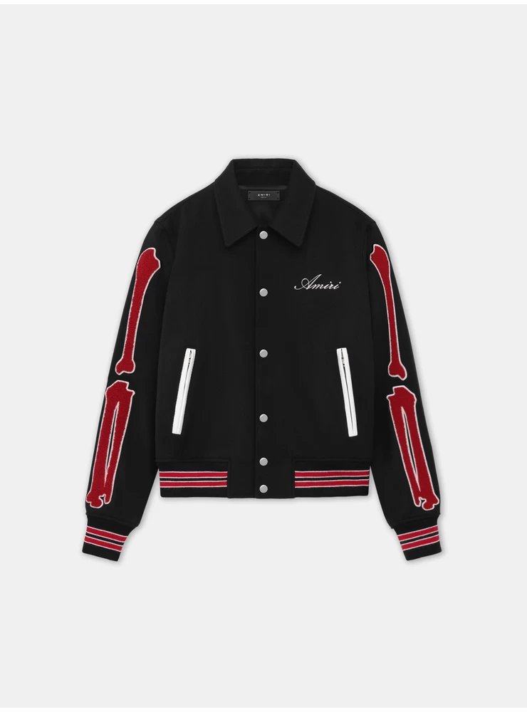 Amiri BONES JACKET - Black Red