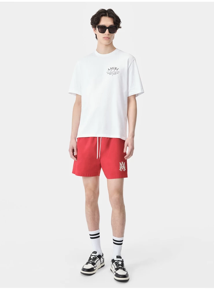 Bañador Con Logo Amiri Ma Core - Rojo