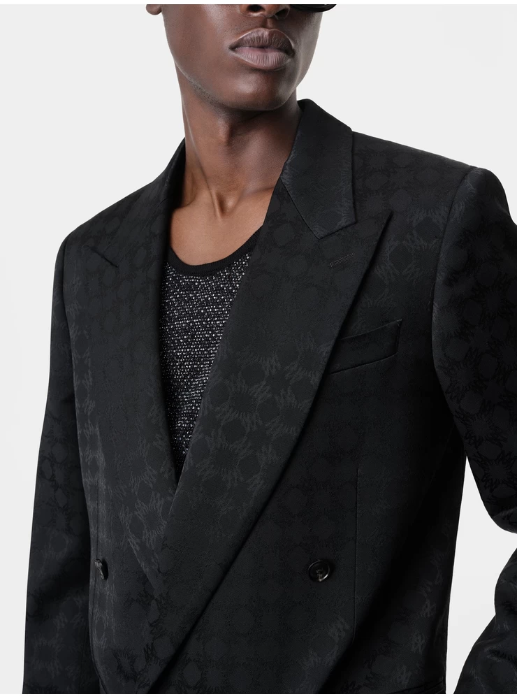 Amiri TONAL MA QUAD DOUBLE-BREASTED BLAZER - Black