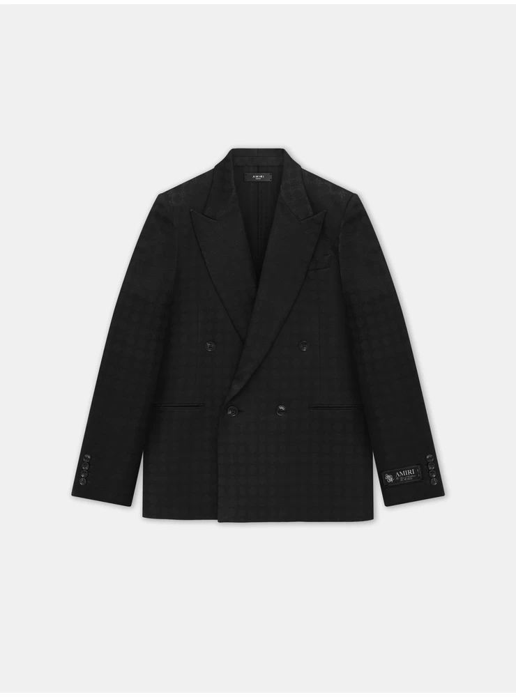 Amiri TONAL MA QUAD DOUBLE-BREASTED BLAZER - Black