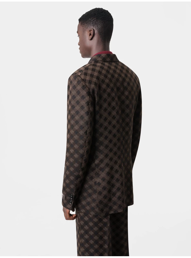 Amiri MA QUAD DOUBLE-BREASTED BLAZER - Dark Brown