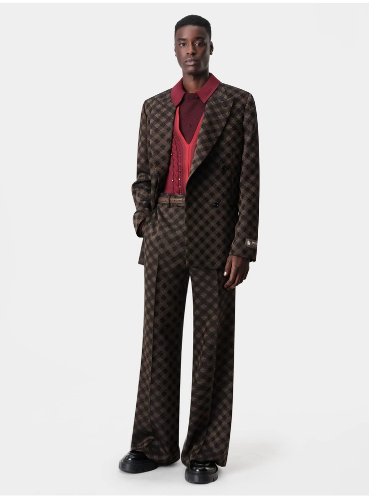 Amiri Ma Quad Blazer Cruzado - Marrón Oscuro