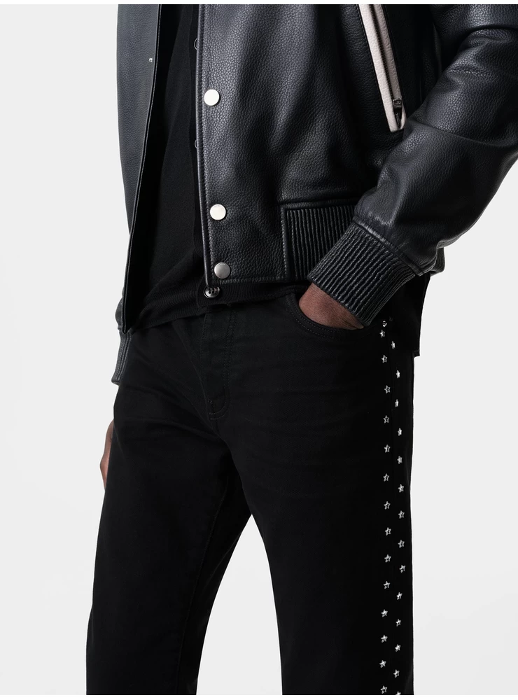 амири стар цристал слим фармерка - црна