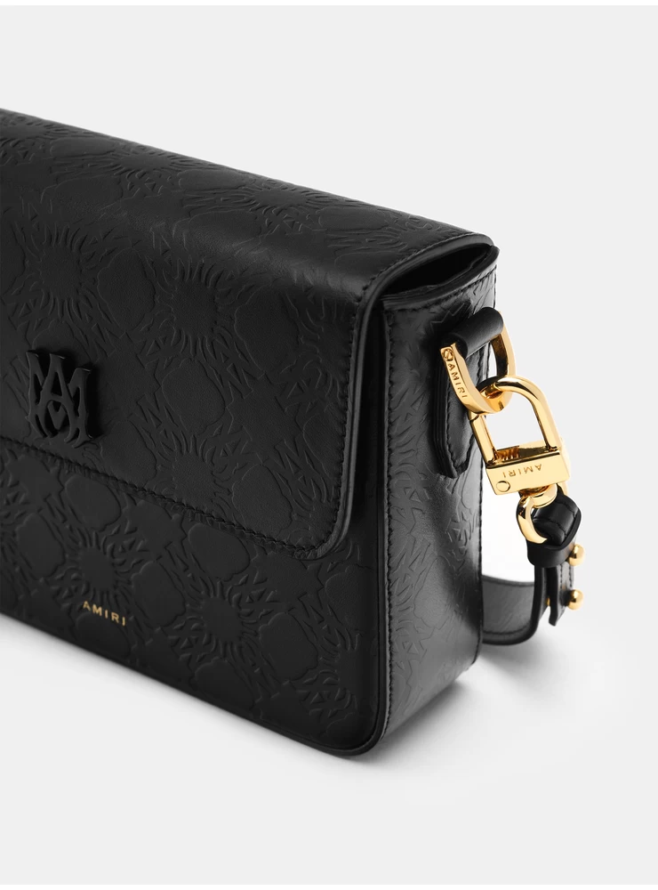 Crossbody Amiri Ma Quad Couro - Preto