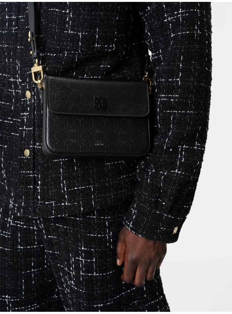 Crossbody Amiri Ma Quad Couro - Preto