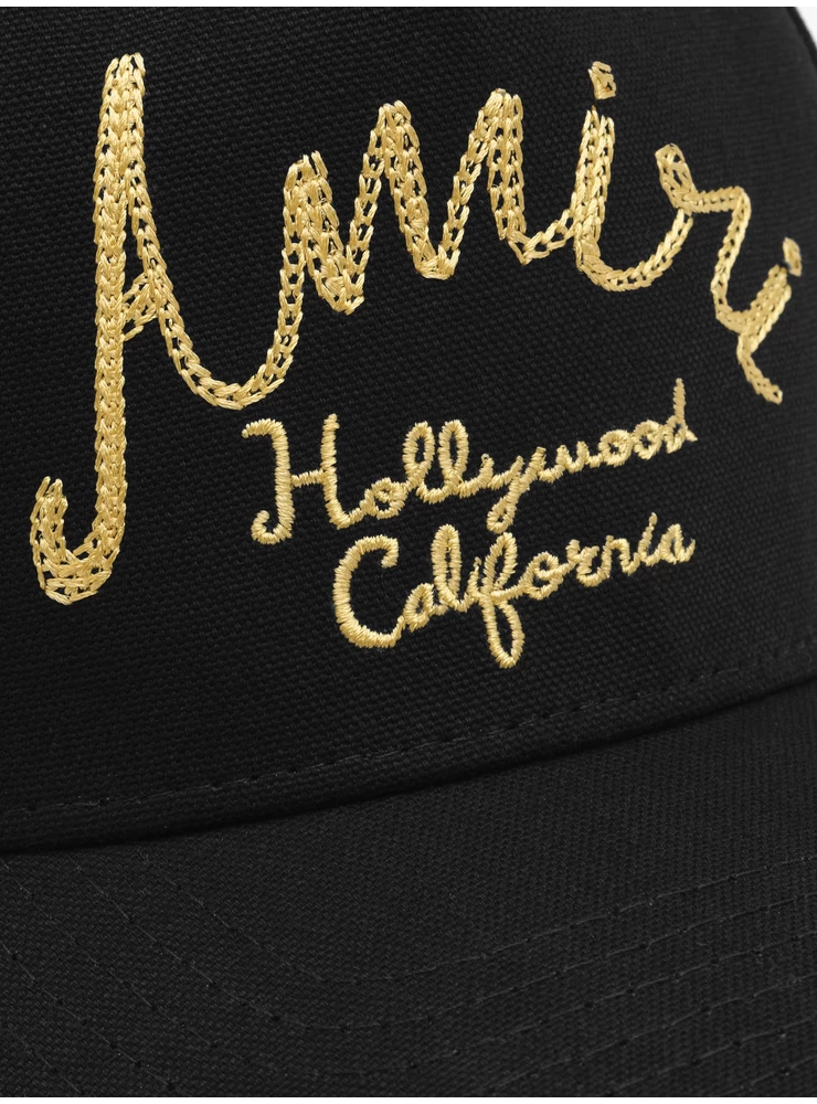 Chapéu De Lona Amiri Amiri Hollywood - Preto