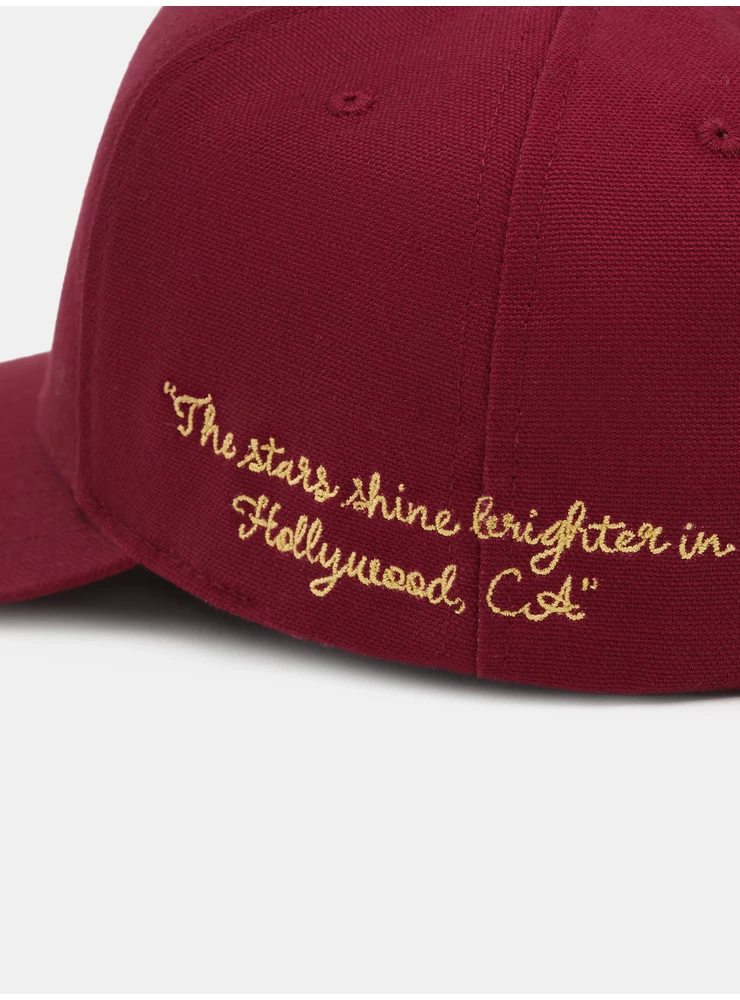 Amiri AMIRI HOLLYWOOD CANVAS HAT - Burgundy