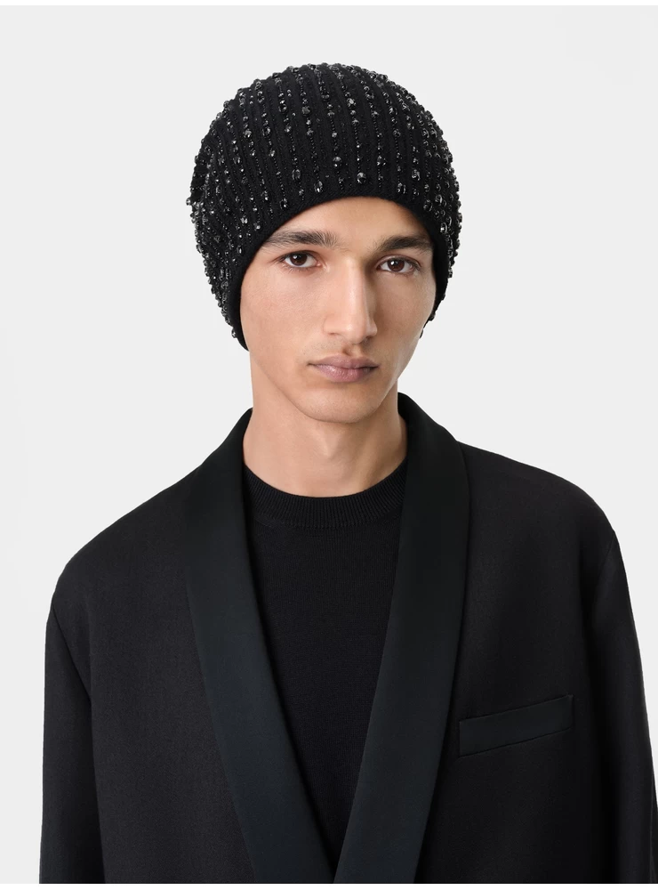 Amiri CRYSTAL BEANIE - Black