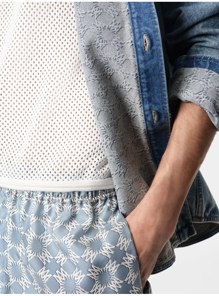 Amiri MA QUAD INTERIOR LONG SLEEVE SHIRT - Antique Indigo