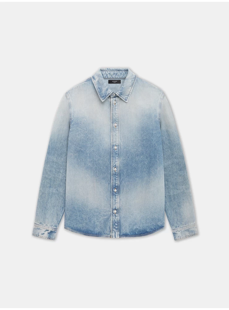 Amiri MA QUAD INTERIOR LONG SLEEVE SHIRT - Antique Indigo