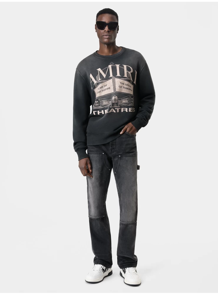 Amiri AMIRI THEATERS VINTAGE CREW - Black