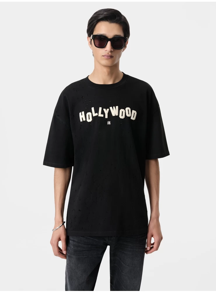 Amiri Hollywood Shotgun T-shirt Surdimensionné - Noir