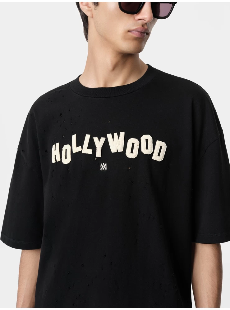 Amiri Hollywood Shotgun T-shirt Surdimensionné - Noir