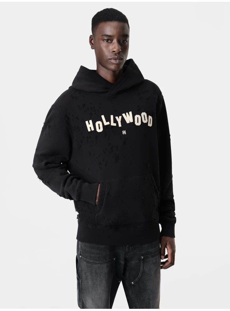 Amiri HOLLYWOOD SHOTGUN HOODIE - Black